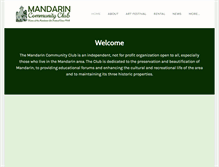 Tablet Screenshot of mandarincommunityclub.org